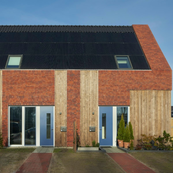 Houtskeletbouw voor sociale huurwoningen in Norg (Drenthe)