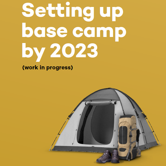 Setting up base camp by 2023 (work in progress)