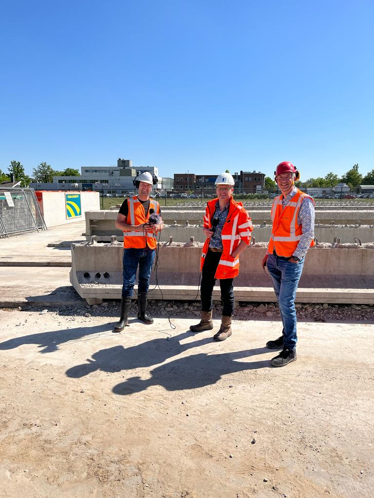 Bij consortium Liggers 2.0 worden betonnen liggers van een viaduct uit Groningen klaar gemaakt voor hergebruik