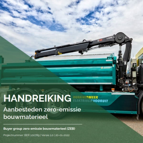 Handreiking 'Aanbesteden zero-emissie bouwmaterieel'