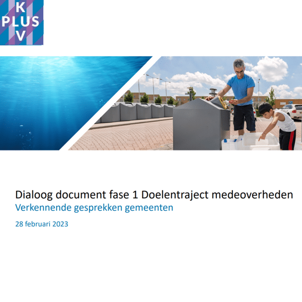 Dialoog document fase 1 Doelentraject medeoverheden