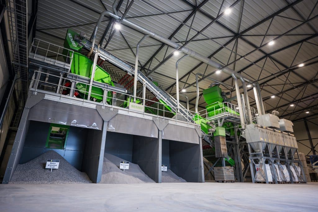 Bestanddelen terugwinnen uit beton