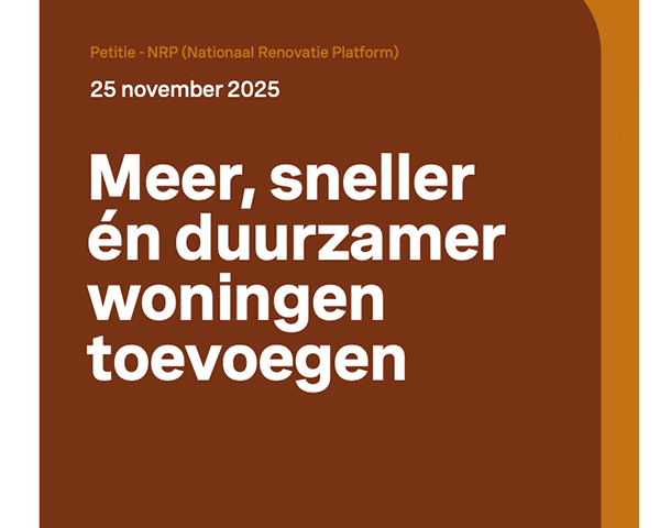 Meer, sneller én duurzamer woningen toevoegen