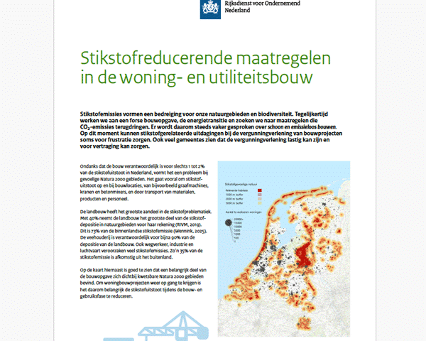 Stikstofreducerende maatregelen in de woning- en utiliteitsbouw