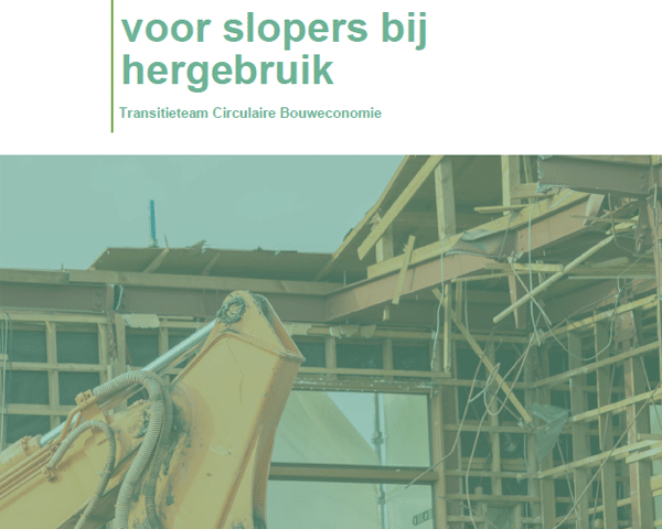 Inzicht in obstakels voor slopers bij hergebruik