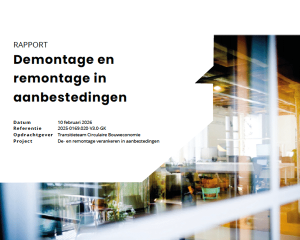Demontage en remontage in aanbestedingen