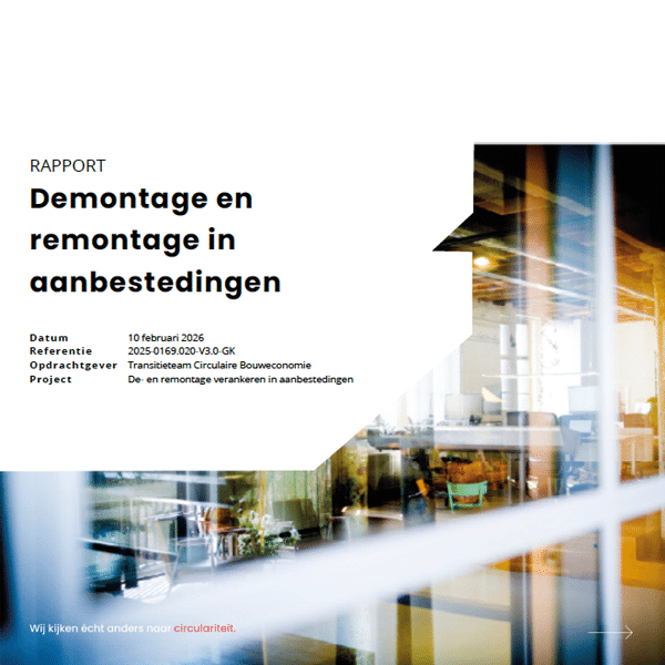 Demontage en remontage in aanbestedingen