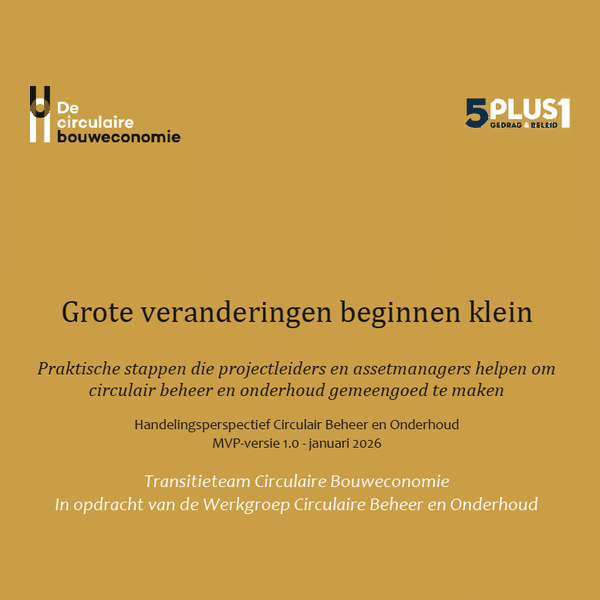 Grote veranderingen beginnen klein